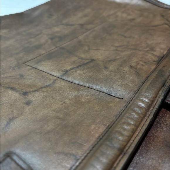 C&C Vintage Leather Briefcase attached brown - Picture 11 of 12